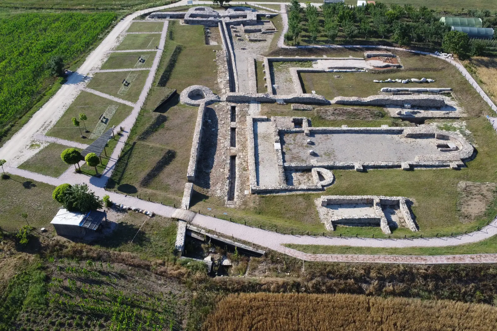 Parku arkeologjik i Ulpianës nga ajri